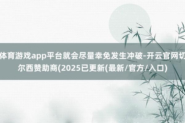 体育游戏app平台就会尽量幸免发生冲破-开云官网切尔西赞助商(2025已更新(最新/官方/入口)