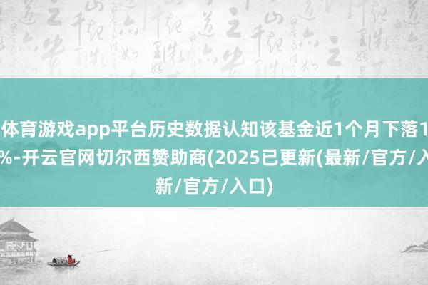 体育游戏app平台历史数据认知该基金近1个月下落1.05%-开云官网切尔西赞助商(2025已更新(最新/官方/入口)